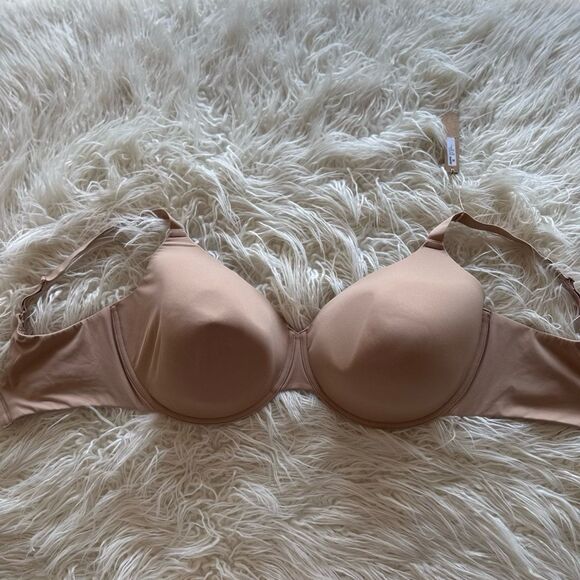Skims Fits Everybody T-Shirt Bra Clay Size 42H - Picture 7 of 8